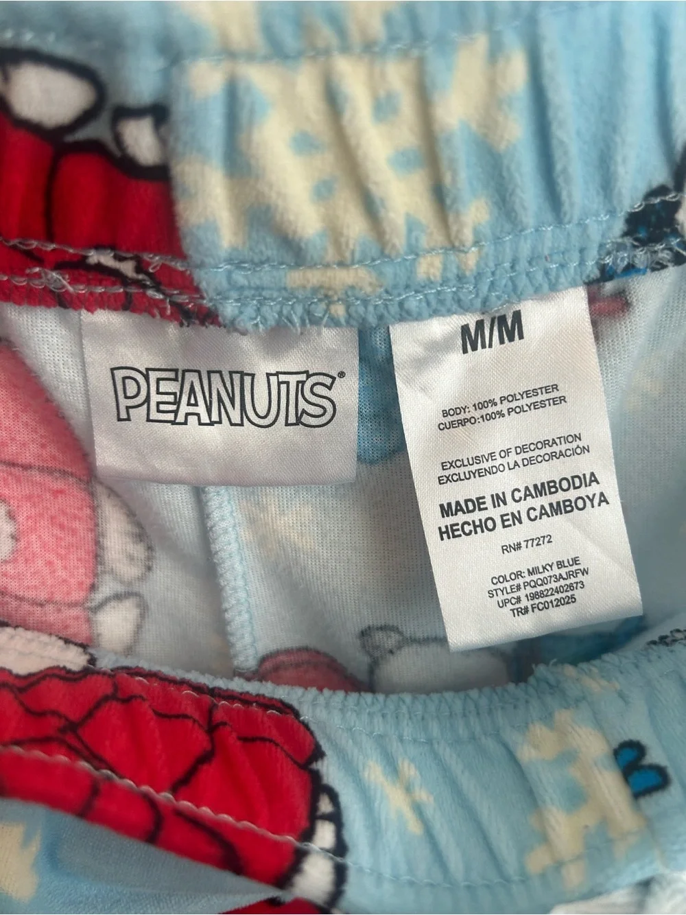 Peanuts light blue